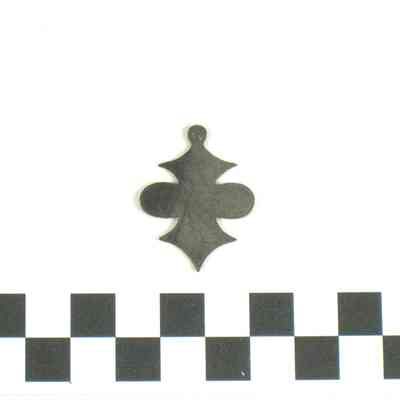 Flat, thin silver medallion