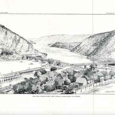 View From Harper's Ferry, West Virginia, Looking Down the Potomac