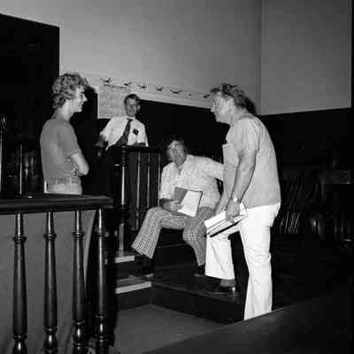 The Anvil rehearsal in a court room