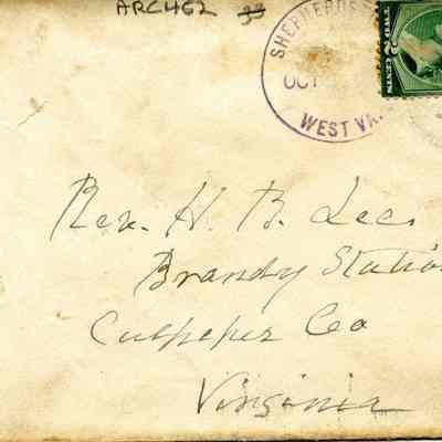 Shepherdstown postmark from 1889