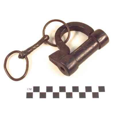 Iron screw lock with key