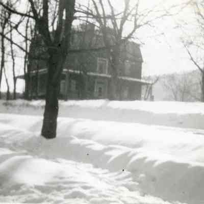 Lockwood House, Storer College, Harpers Ferry, in snow