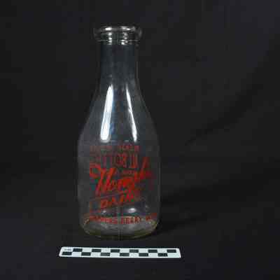 Milk bottle from Hough's Dairy