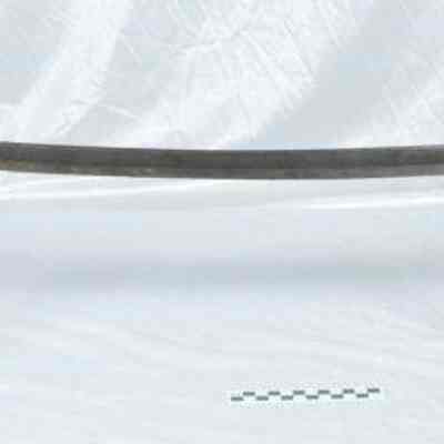 Sword of tempered steel blade, brass pommel and guard