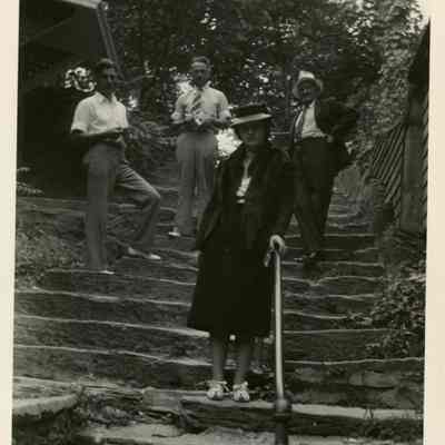 Kelicans on Stone Steps