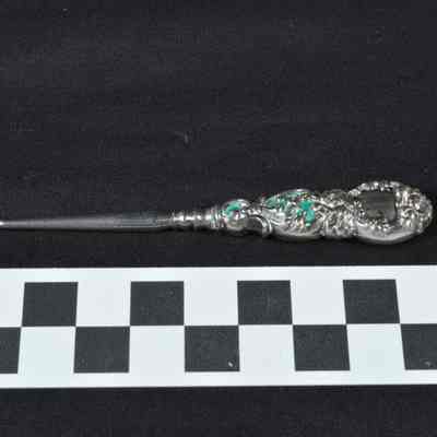 Silver handled buttonhook