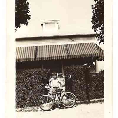 Harold M. Welsh with bicycle, undated: IMG2025.026.001 (24)