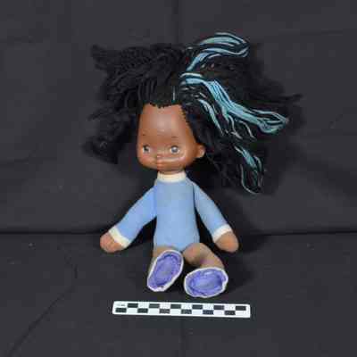 Black plastic-head doll