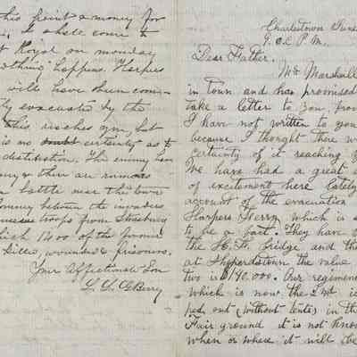1861 letters written by Charles and Lawrence Berry