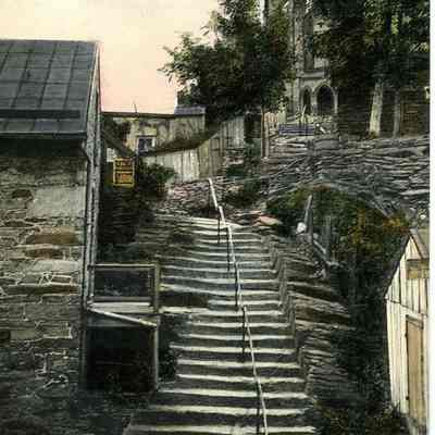 Catholic Church and Solid Rock Steps. Harper's Ferry, W. VA.