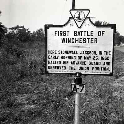 First Battle of Winchester historical marker