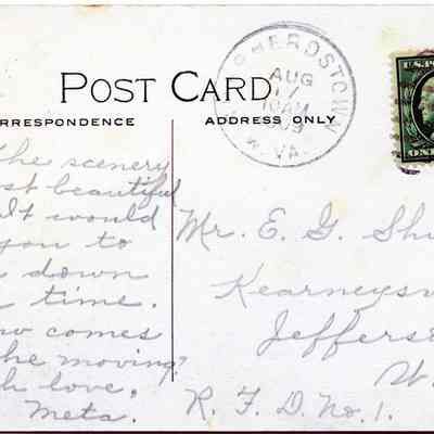 The N. & W. Rail Road Bridge Postcard