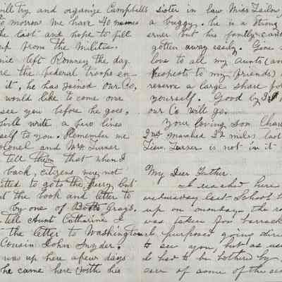 1861 letters written by Charles and Lawrence Berry, pp 2&3