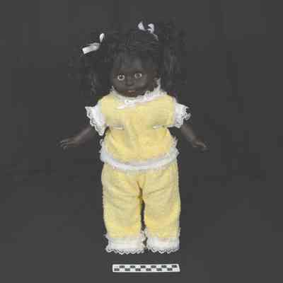 Black plastic doll