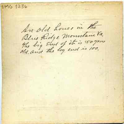 House in the Blue Ridge Mountains