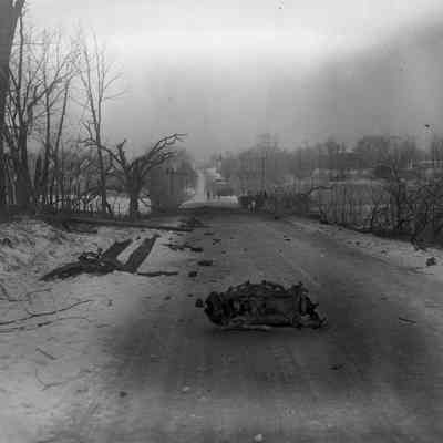 Dynamite truck explosion near Halltown