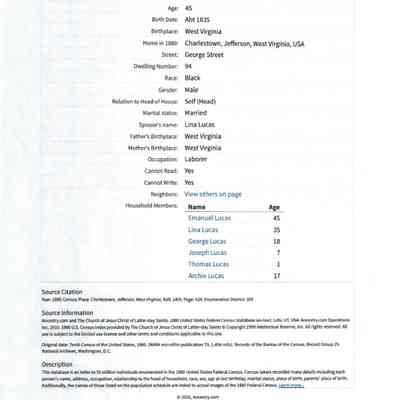 Supplemental information on Emanuel Lucas