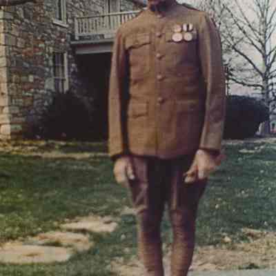 Frank Woodruff Buckles wearing World War I uniform