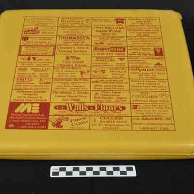 Jefferson Cougars seat cushion - bottom