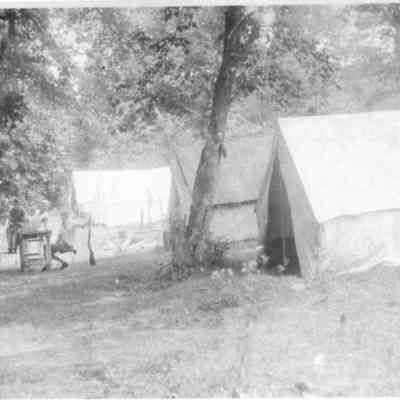General view Camp Never Again, Shenandoah River, August 1928