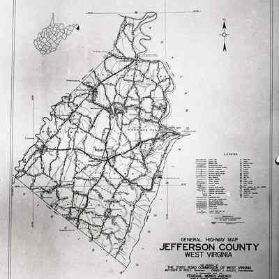 1937 General Highway Map of Jefferson County