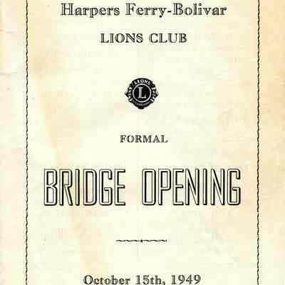 Harpers Ferry-Bolivar Lions Club Formal Bridge Opening