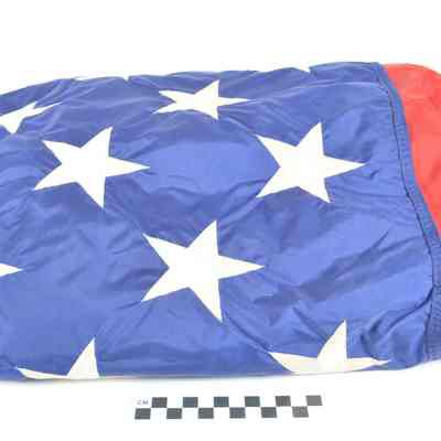 U. S. flag flown at the Tomb of the Unknowns