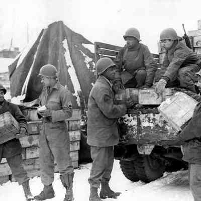 Soldiers Loading a Truck for the Red Ball Express