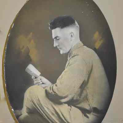 Frank Bane in WWI uniform: Origformat: Other