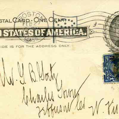 Postcard addressed to G. B. Goetz