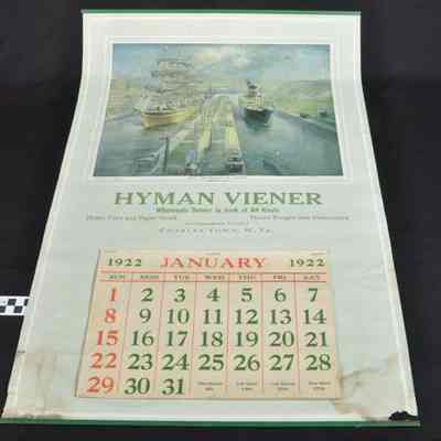 Calendar from Hyman Viener Wholesale Dealer in Junk