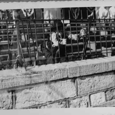 Bob Drake in the Charles Town Sesquicentennial Parade - Fall, 1951