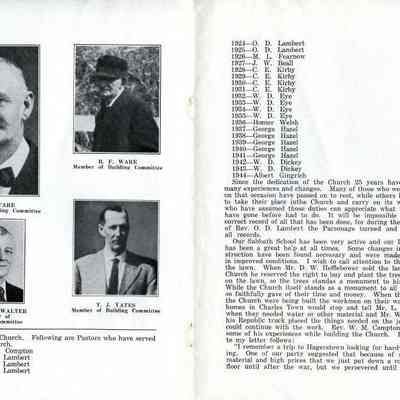 History of Kabletown Church ~ pp. 6 & 7