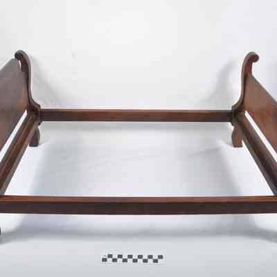 Wooden doll bed