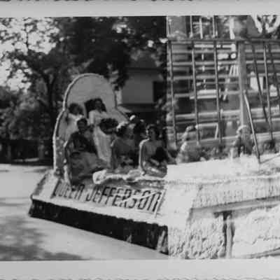Tucky Corbin in the Charles Town Sesquicentennial Parade - Fall, 1951