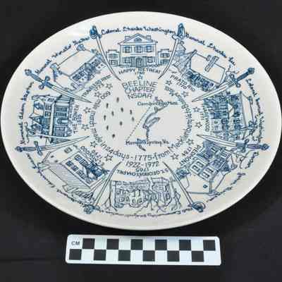 NSDAR Bee Line Chapter 50th Anniversary plate