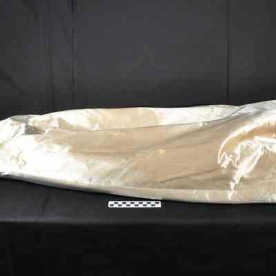 Two piece silk/satin wedding dress - top of skirt