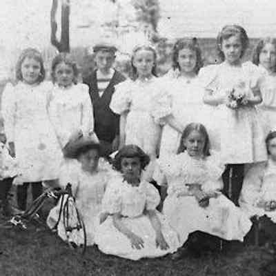 Group of girls and one boy