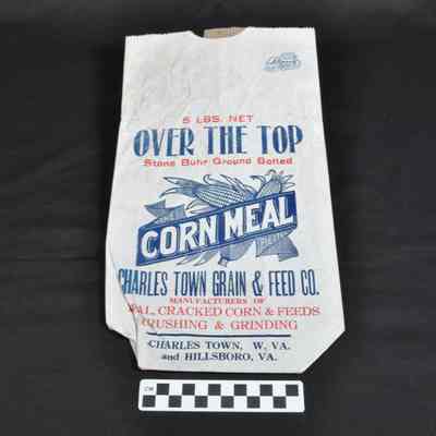 Paper bag for corn meal
