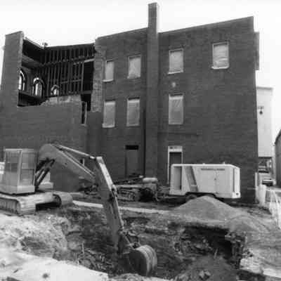 Constructing new St. Margaret's Hall in Charles Town, West Virginia in 1998