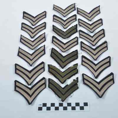 Set of 19 corporal's stripes
