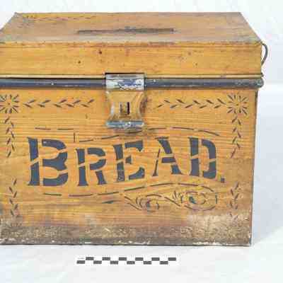 Tin box, mid 19th century