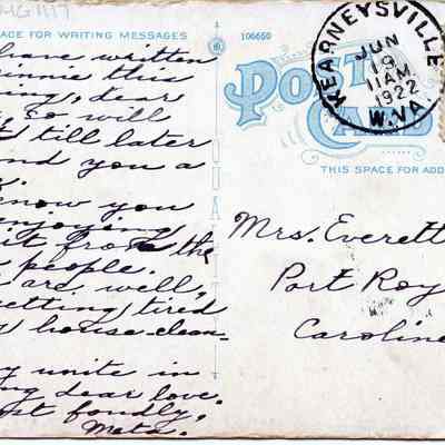 Kearneysville Postcard: Origformat: Other