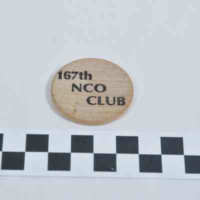 167th NCO Club beer token