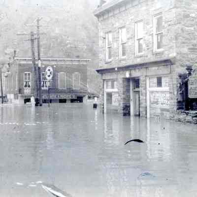 Scene at Harpers Ferry during flood of 1936