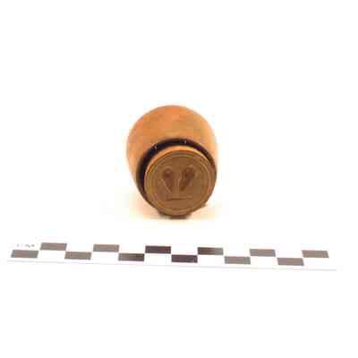 Small, round wooden, tapered mold