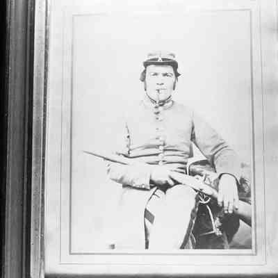 John F. Blessing in his Confederate uniform