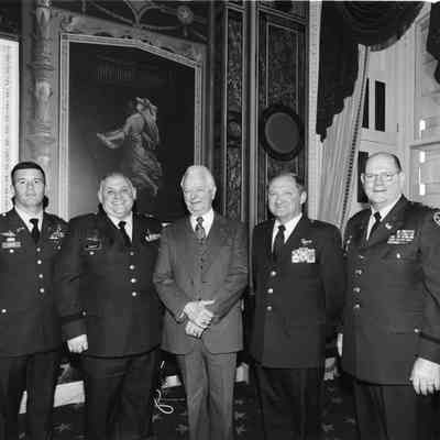 Senator Robert C. Byrd and Brigadier General V. Wayne Lloyd