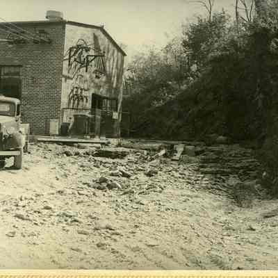 Millville power plant after 1942 flood ~ ARC734-1b