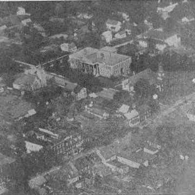 Aerial view of Knutti Hall & McMurran/Reynolds